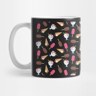 Ice Cream Cone and Popsicle pattern Mug